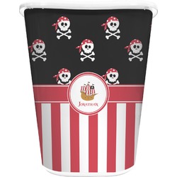 Pirate & Stripes Waste Basket (Personalized)