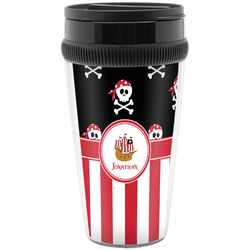 Pirate & Stripes Acrylic Travel Mug without Handle (Personalized)