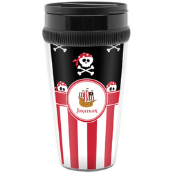 Pirate & Stripes Acrylic Travel Mug without Handle (Personalized)