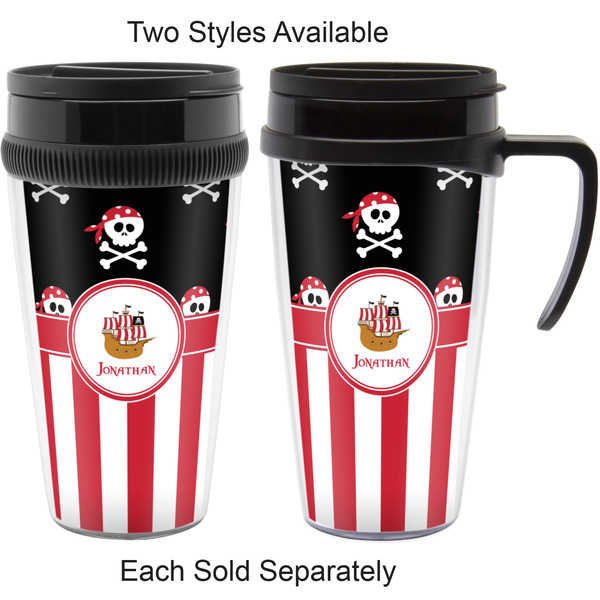 Pirate & Stripes Travel Mugs - with & without Handle