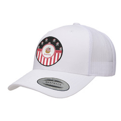 Pirate & Stripes Trucker Hat - White (Personalized)
