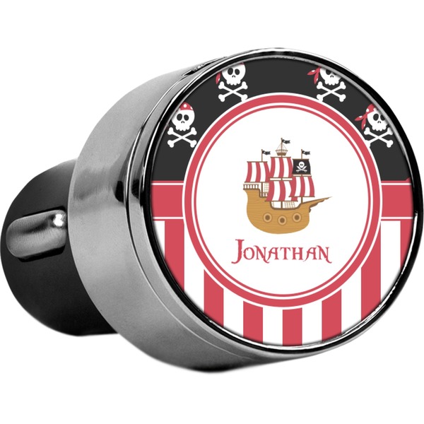 Custom Pirate & Stripes USB Car Charger (Personalized)