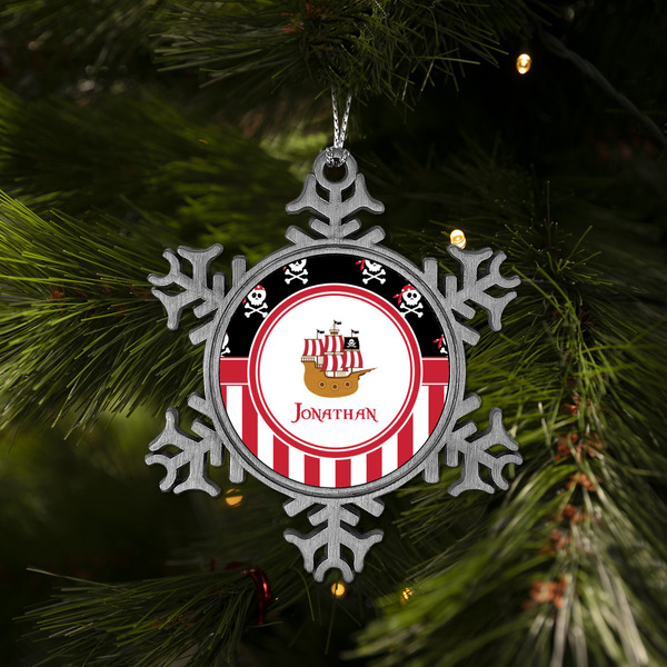 Pirate & Stripes Vintage Snowflake - (LIFESTYLE)