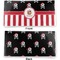 Pirate & Stripes Vinyl Check Book Cover - Front and Back
