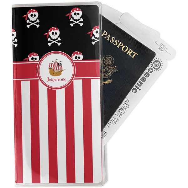 Custom Pirate & Stripes Travel Document Holder
