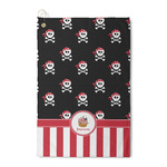 Pirate & Stripes Waffle Weave Golf Towel (Personalized)