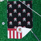Pirate & Stripes Waffle Weave Golf Towel - In Context