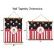 Pirate & Stripes Wall Hanging Tapestries - Parent/Sizing