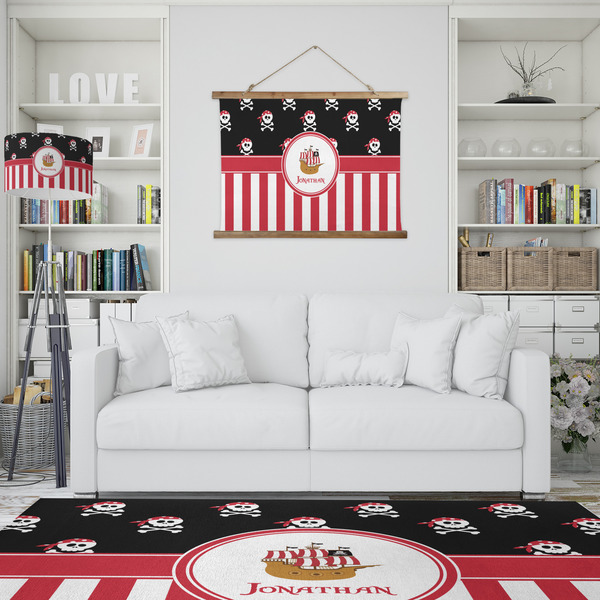 Pirate & Stripes Wall Hanging Tapestry - IN CONTEXT