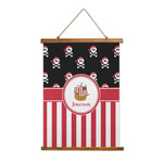 Pirate & Stripes Wall Hanging Tapestry - Tall (Personalized)