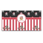 Pirate & Stripes Wall Mounted Coat Rack (Personalized)