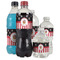 Pirate & Stripes Water Bottle Label - Multiple Bottle Sizes