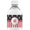 Pirate & Stripes Water Bottle Label - Single Front