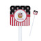 Pirate & Stripes Square Plastic Stir Sticks (Personalized)