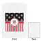 Pirate & Stripes White Treat Bag - Front & Back View
