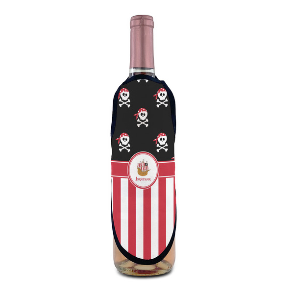 Pirate & Stripes Wine Bottle Apron - IN CONTEXT