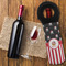 Pirate & Stripes Wine Tote Bag - FLATLAY