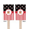 Pirate & Stripes Wooden 6.25" Stir Stick - Rectangular - Double Sided - Front & Back