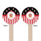 Pirate & Stripes Wooden 7.5" Stir Stick - Round - Double Sided - Front & Back