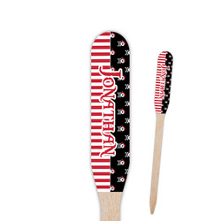 Pirate & Stripes Paddle Wooden Food Picks - Double Sided (Personalized)