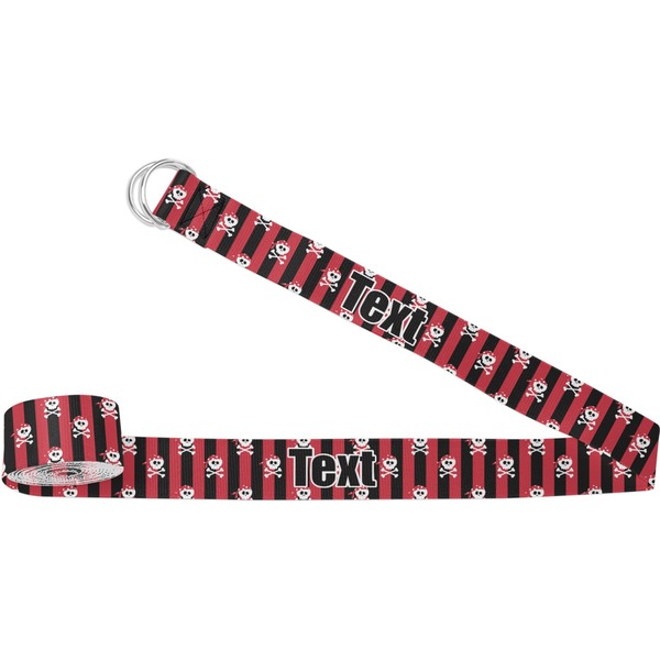 Custom Pirate & Stripes Yoga Strap (Personalized)