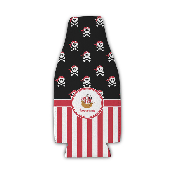 Custom Pirate & Stripes Zipper Bottle Cooler (Personalized)