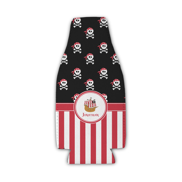 Pirate & Stripes Zipper Bottle Cooler - Set of 4 - FRONT