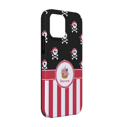 Pirate & Stripes iPhone Case - Rubber Lined - iPhone 13 (Personalized)