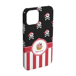 Pirate & Stripes iPhone Case - Plastic - iPhone 15 Pro (Personalized)