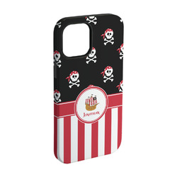 Pirate & Stripes iPhone Case - Rubber Lined - iPhone 15 (Personalized)