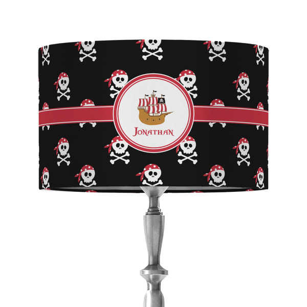 Pirate 12" Drum Lampshade - ON STAND (Fabric)