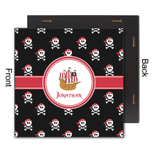 Pirate 12x12 Wood Print - Front & Back View