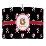 Pirate 16" Drum Pendant Lamp - Fabric (Personalized)