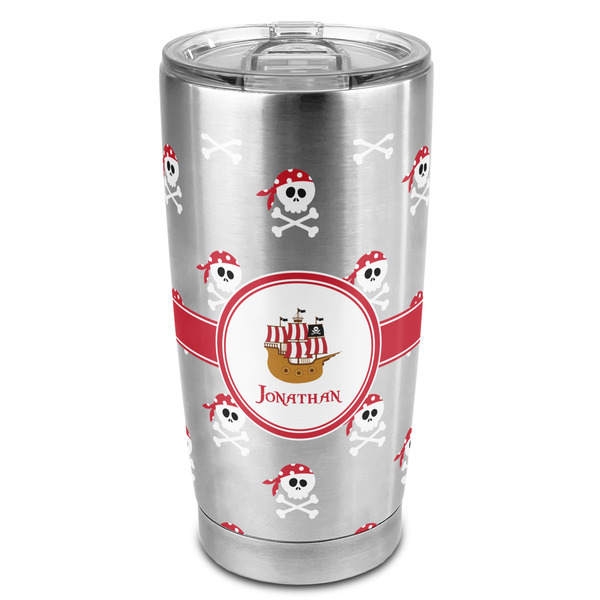 Custom Pirate 20oz Stainless Steel Double Wall Tumbler - Full Print (Personalized)