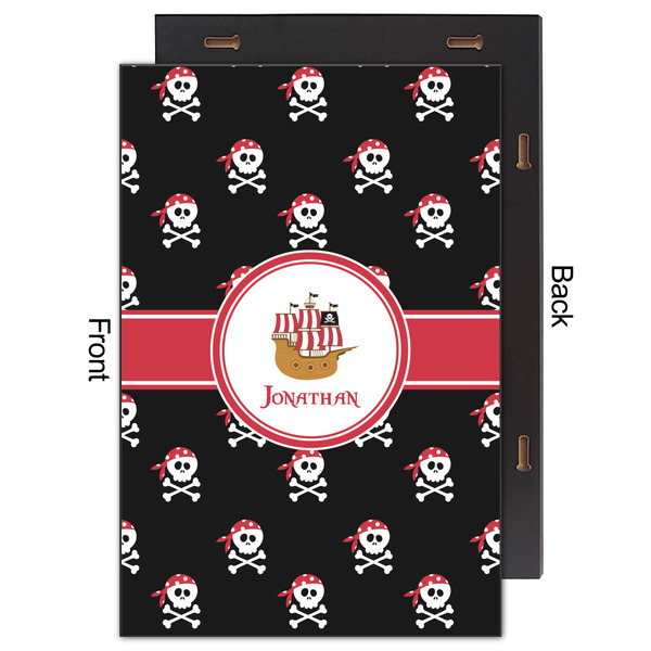 Pirate 20x30 Wood Print - Front & Back View
