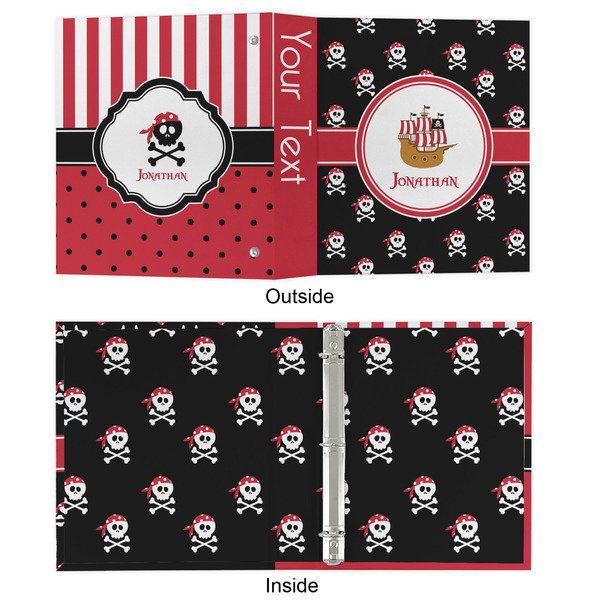 Pirate 3 Ring Binders - Full Wrap - 1" - APPROVAL