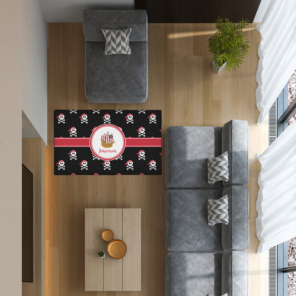 Pirate 3'x5' Indoor Area Rugs - IN CONTEXT