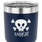 Pirate 30 oz Stainless Steel Ringneck Tumbler - Navy - CLOSE UP