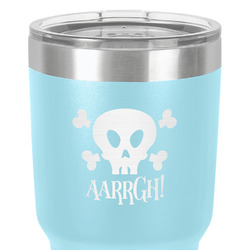 Pirate 30 oz Stainless Steel Tumbler - Teal - Single-Sided (Personalized)