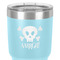 Pirate 30 oz Stainless Steel Ringneck Tumbler - Teal - Close Up