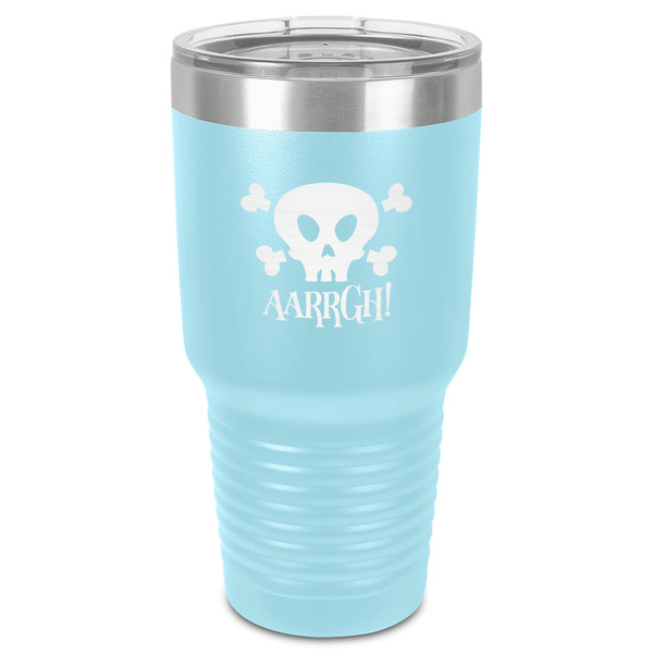 Pirate 30 oz Stainless Steel Ringneck Tumbler - Teal - Front