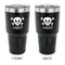 Pirate 30 oz Stainless Steel Ringneck Tumblers - Black - Double Sided - APPROVAL