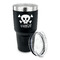 Pirate 30 oz Stainless Steel Ringneck Tumblers - Black - LID OFF