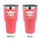 Pirate 30 oz Stainless Steel Ringneck Tumblers - Coral - Double Sided - APPROVAL