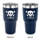 Pirate 30 oz Stainless Steel Tumbler - Navy - Double Sided (Personalized)