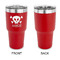 Pirate 30 oz Stainless Steel Ringneck Tumblers - Red - Single Sided - APPROVAL