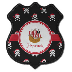 Pirate Iron On Shield Patch C w/ Name or Text