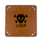Pirate 6" x 6" Leatherette Snap Up Tray - FLAT FRONT