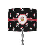 Pirate 8" Drum Lamp Shade - Fabric (Personalized)