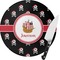 Pirate Round Glass Cutting Board - Small (Personalized)